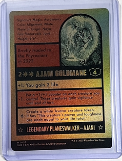 2023 MTG Magic the Gathering SLD Secret Lair Poster Foil #1453 Ajani Goldmane - Image 2
