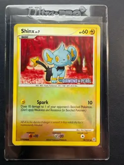 2007 Pokemon Diamond & Pearl 98 Shinx Reverse Holo Butler King Collection - Image 3