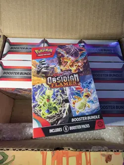 🔥FREE SHIPPING!🔥 Pokemon Scarlet & Violet Obsidian Flames Booster Bundle - Image 1