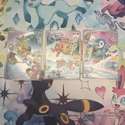 Chimchar, Piplup, Turtwig Pokemon 30th Anniversary First Partner Set of 3 Promo - Image 1