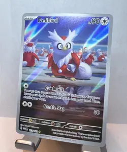 Pokemon Mega Evolution Illustration Full Art Holo Delibird 152/1322025 Rare - Image 1