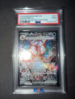 PSA 9 Charizard ex 223/197 SIR Obsidian Flames Pokemon SV03 Scarlet Violet - Image 1