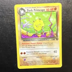 Pokemon TCG Dark Primeape Team Rocket 43/82 Regular 2000 Wizards Rare 60 HP - Image 1