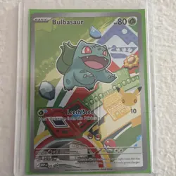 Pokemon TCG Bulbasaur 037 Promo Illustration First Partner 30th Anniversary NM - Image 1