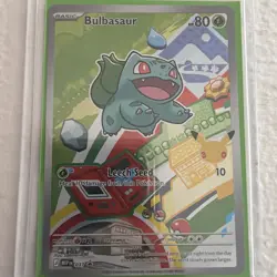 Pokemon TCG Bulbasaur 037 Promo Illustration First Partner 30th Anniversary NM - Image 2