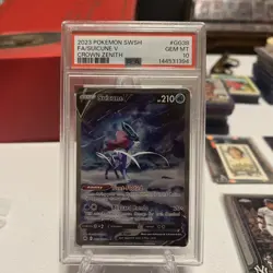 Pokemon TCG Suicune v Ultra Rare Crown Zenith: Galarian Gallery GG38/GG70 PSA 10 - Image 2