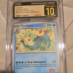 2025 Pokemon SVP EN Illustration Contest 2024 #213 Feraligatr CGC 10 GEM MINT - Image 1