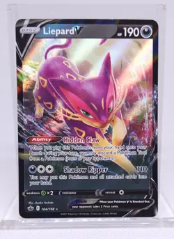 Pokemon Liepard V 104/198 Full Art NM/M Chilling Reign - Image 1