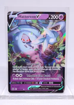 Pokemon Hatterene V 065/159 Crown Zenith Ultra Rare Holo - Image 1