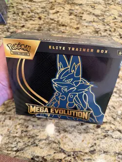 Pokemon Mega Evolution Elite Trainer Box Lucario Riolu 2025 English TCG - Image 1