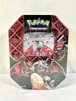 Pokemon Scarlet Violet Paldean Fates Shiny Charizard EX Tin Factory Sealed Read - Image 1