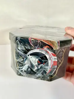 Pokemon Scarlet Violet Paldean Fates Shiny Charizard EX Tin Factory Sealed Read - Image 4