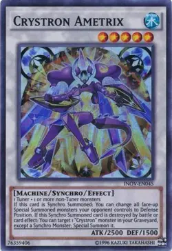 Crystron Ametrix - INOV-EN045 - Super Rare - Unlimited Edition - Lightly Played - Image 1