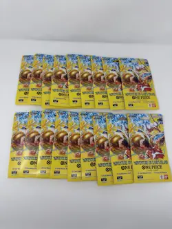 One Piece OP15-EB04 Adventure On Kami’s Island Sleeved Booster Packs LOT OF 18! - Image 1
