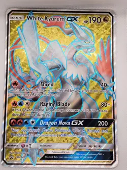 White Kyurem GX SM141 Jumbo Card Promo Full Art Holo Pokemon TCG English - Image 1