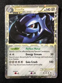 Pokemon 2010 Steelix Holo Unleashed Card 87/95 Rare LP-MP - Image 1