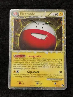 Pokemon 2010 Electrode Holo Triumphant 93/102 Card Ultra Rare LP - Image 1