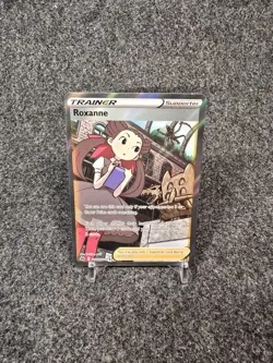 Pokemon TCG Roxanne Crown Zenith Galarian Gallery Holofoil Card #GG66/GG70 LP - Image 1