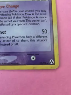 Mew 10/92 EX Legend Maker Reverse Holo Rare Pokemon Card 2006 MP/HP - Image 4