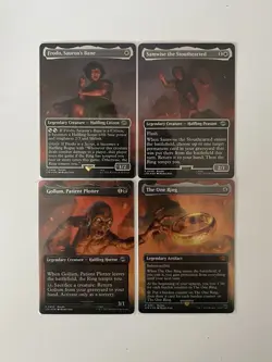 Lord Of The Rings LOTR The One Ring FOIL SCENE 448-451 CARDS MTG 4pcs NM - Image 1