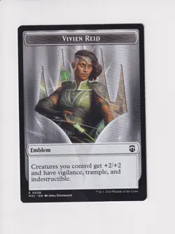 MAGIC COMMANDER MODERN HORIZONS 3 DOUBLE TOKEN FOREST DRYAD / VIVIEN REID (X) - Image 2