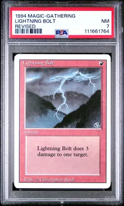 1994 MTG REVISED LIGHTNING BOLT PSA 7 - Image 1