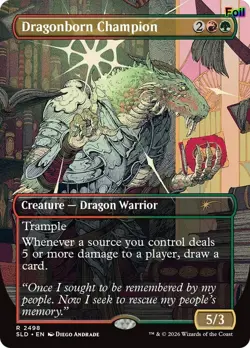 Dragonborn Champion Foil 2498 Secret Lair Drop Series NM EN - Image 1