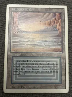 MTG - Underground Sea - Revised Edition Dual Land - Played Condition - Image 4