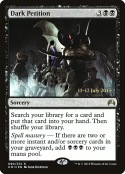 Dark Petition [Magic Origins Prerelease Promos] Moderately Played Foil - Image 1