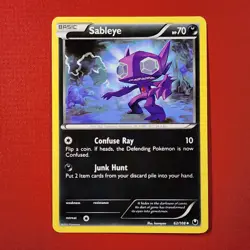 5-08-13 PWE pokemon unplayed 2012 dark explorers 62/108 sableye . (A) - Image 1