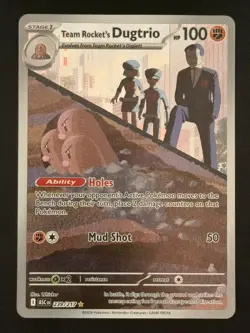 Team Rocket's Dugtrio 2026 Pokemon Ascended Heroes 239/217 Illustration Rare - Image 1