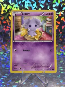 Espurr 58/122 Breakpoint Regular Pokemon Card TCG - Image 1