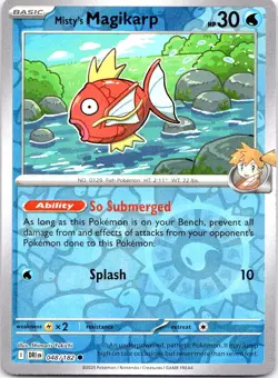 MISTY'S MAGIKARP 048/182 COMMON DESTINED RIVALS POKEMON LP REVERSE HOLO - Image 1