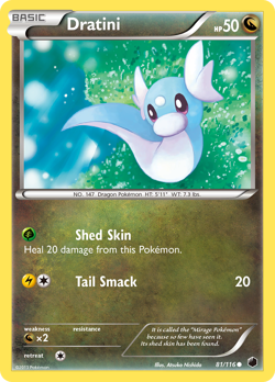 Dratini 81/116 C Plasma Freeze Pokemon NM/M - Image 1