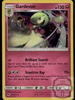 Gardevoir 141/214 Cosmos Holo R Lost Thunder Pokemon Holo NM/M - Image 3