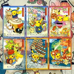 Pokemon Center Tohoku Pikachu Festival Sleeves Set of 6 Individual Sleeves TCG - Image 1