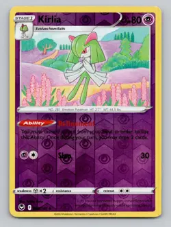 Reverse Holo Kirlia 068/195 Uncommon Silver Tempest Pokemon - Image 1