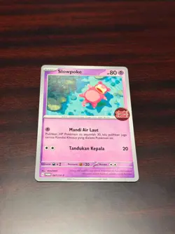 Pokemon TCG Bahasa Indonesia Language Slowpoke Choki Choki STAMP Promo 067/SV-P - Image 1