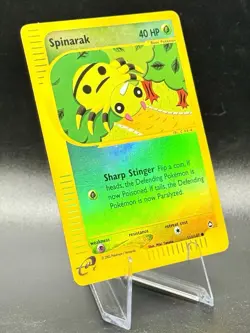 Spinarak 111/147 Reverse Holo Pokemon Aquapolis 2002 Wotc Vintage LP/MP - Image 1