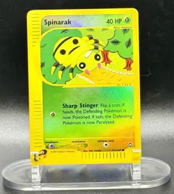 Spinarak 111/147 Reverse Holo Pokemon Aquapolis 2002 Wotc Vintage LP/MP - Image 2