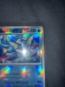Pokemon TCG Prismatic Evolutions Vaporeon Master ball PSA 10 Contender - Image 2