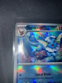 Pokemon TCG Prismatic Evolutions Vaporeon Master ball PSA 10 Contender - Image 5