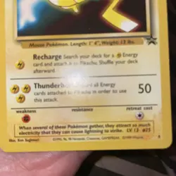 Pokemon TCG Pikachu Wizards Black Star Promos Regular Rare - Image 4