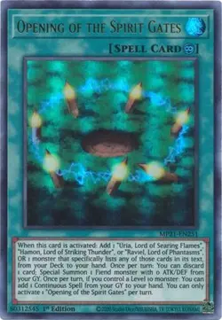 Yugioh - Opening of the Spirit Gates (Ultra Rare) (1st Edition) - MP21-EN251 (P) - Image 1