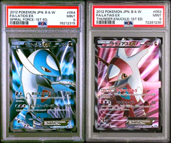 PSA 9 Latias EX 054/051 Latios EX 053/051 Full Art Pokemon Card Japanese 2012 - Image 1