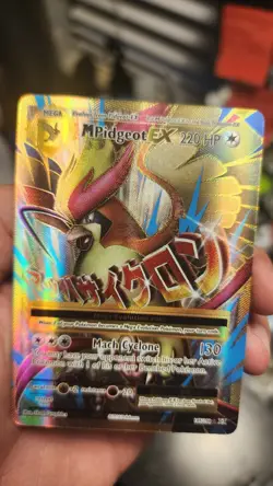 Holo Pokemon TCG M Pidgeot EX Full Art Ultra Rare Card 105/108 XY Evolutions - Image 1