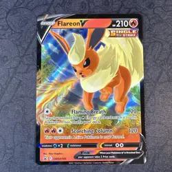 Flareon V SWSH149 SWSH: Sword & Shield Black Star Promo Cards Holo Pokemon - Image 1