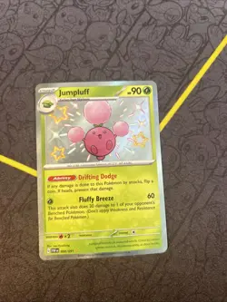 Jumpluff 098/091 Sv: Paldean Fates Holo Baby Shiny Pokemon Card - Image 1
