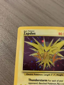 Pokemon TCG Zapdos Fossil Holo Card 15/62 Unlimited Rare - Image 3