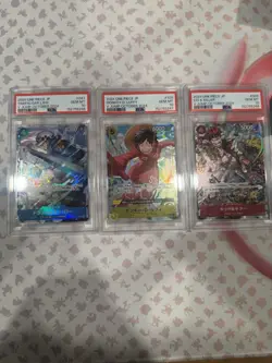 PSA 10 ONE PIECE Card LAW MONKEY D. LUFFY KID Seq set Promo V jump OCTOBER 2024 - Image 1